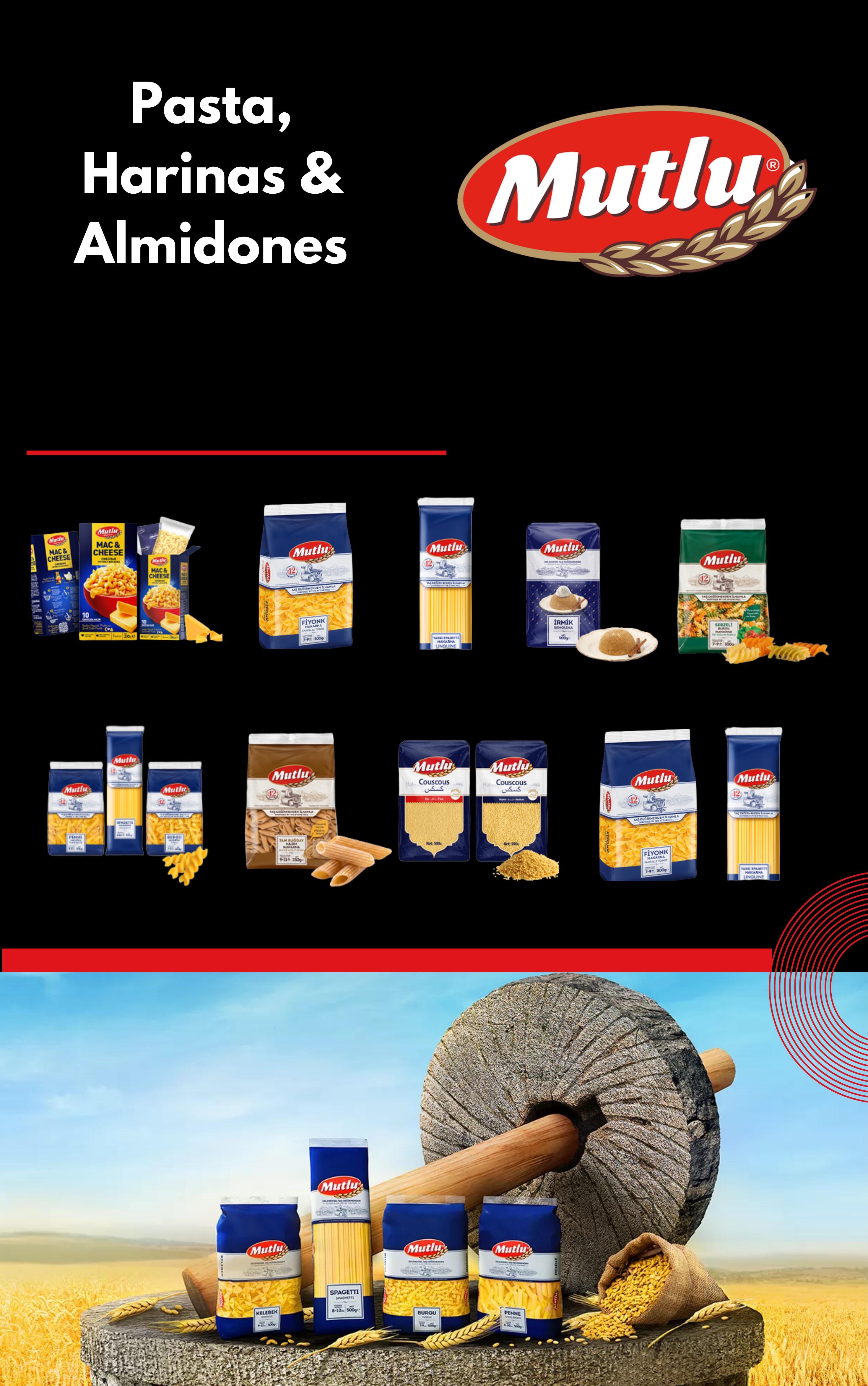 Mutlu Pasta — Pasta, Harinas & Almidones